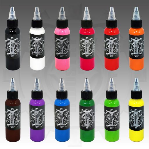 Industry Inks 1oz Sample Pack 12 Colors - Click Image to Close